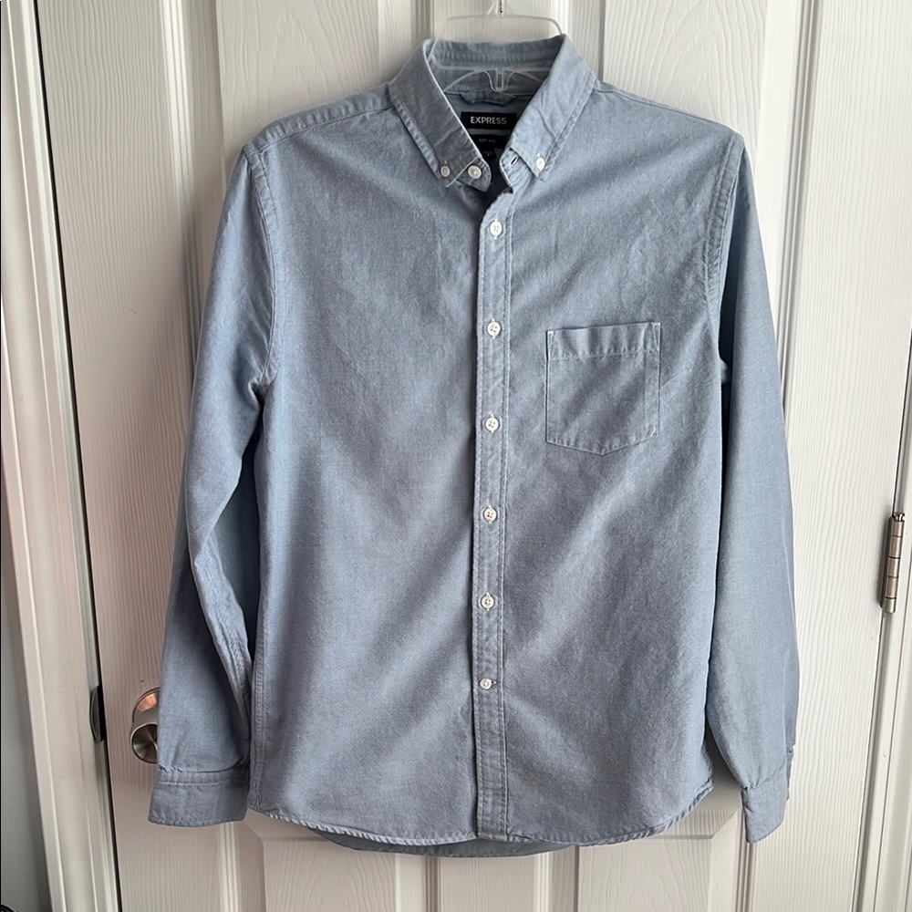 Express Men's Blue Shirt Size S